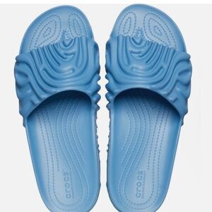 Salehe Bembury X Crocs The Pollex Slide sandal W9 M7 NIB Tashmoo blue Fingerprin